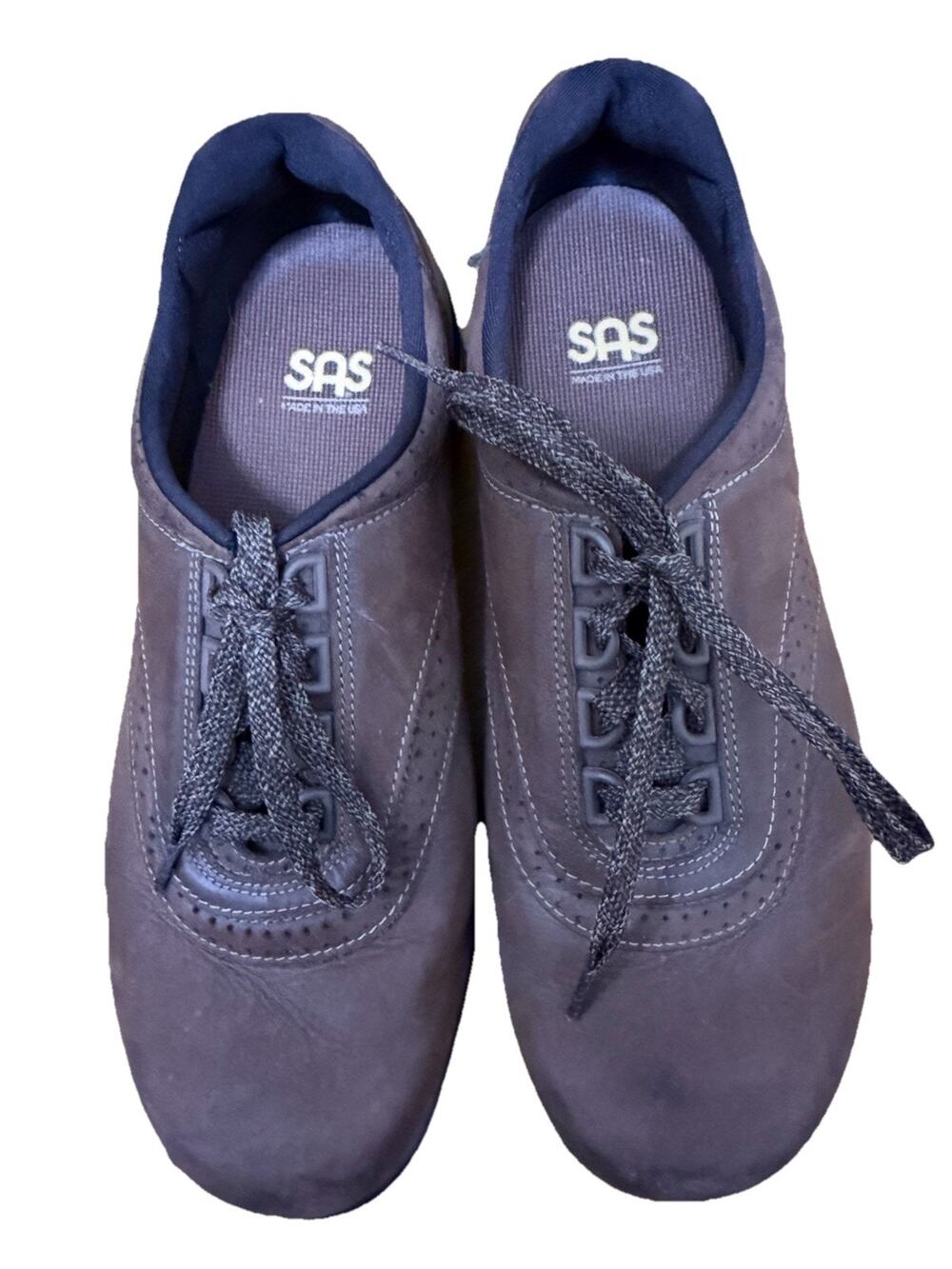 SAS Men’s Brown Lace Oxford Sneakers Shoes Size 9.5 WW